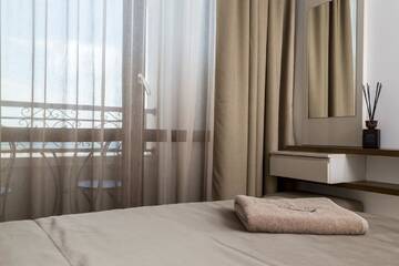 Фото номера Апартаменты с 1 спальней и балконом Отель Onyx Beach Residence г. Свети-Влас 3