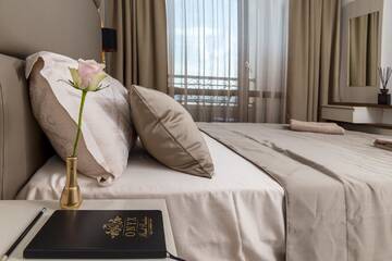 Фото номера Апартаменты с 1 спальней и балконом (2 взрослых + 2 детей) Отель Onyx Beach Residence г. Свети-Влас 6