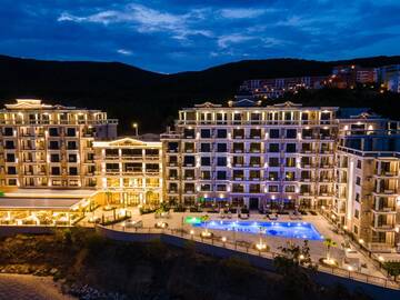 Фото номера Двухместный номер Делюкс с 1 кроватью Отель Onyx Beach Residence г. Свети-Влас 9