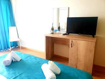 Фото номера Двухместный номер с 1 кроватью и балконом, вид на море Отель Sea View Hills г. Свети-Влас 4