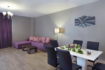Фото номера Апартаменты Делюкс с видом на море (4 взрослых) Отель Paradise Beach Residence г. Свети-Влас 2