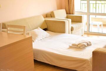 Фото номера Апартаменты с 1 спальней и балконом Апарт-отели Apart Hotel Aqua Dreams г. Свети-Влас 14